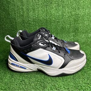 Nike Air Monarch IV Black Blue White 415445-002 Shoes Sneakers Mens 11.5